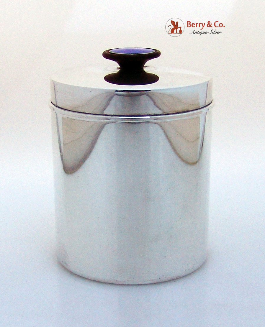 Norwegian Sterling Tea Caddy David Andersen 1950