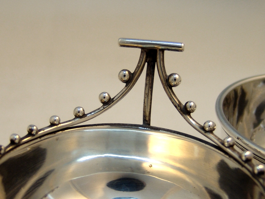 American Aesthetic Sterling Silver Salt Dishes John R Wendt 1870
