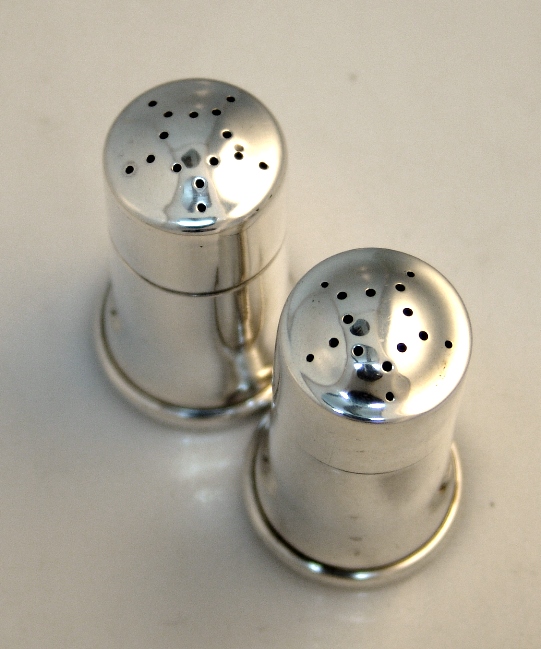 Tiffany and Co Sterling Silver Salt and Pepper Shakers 1915