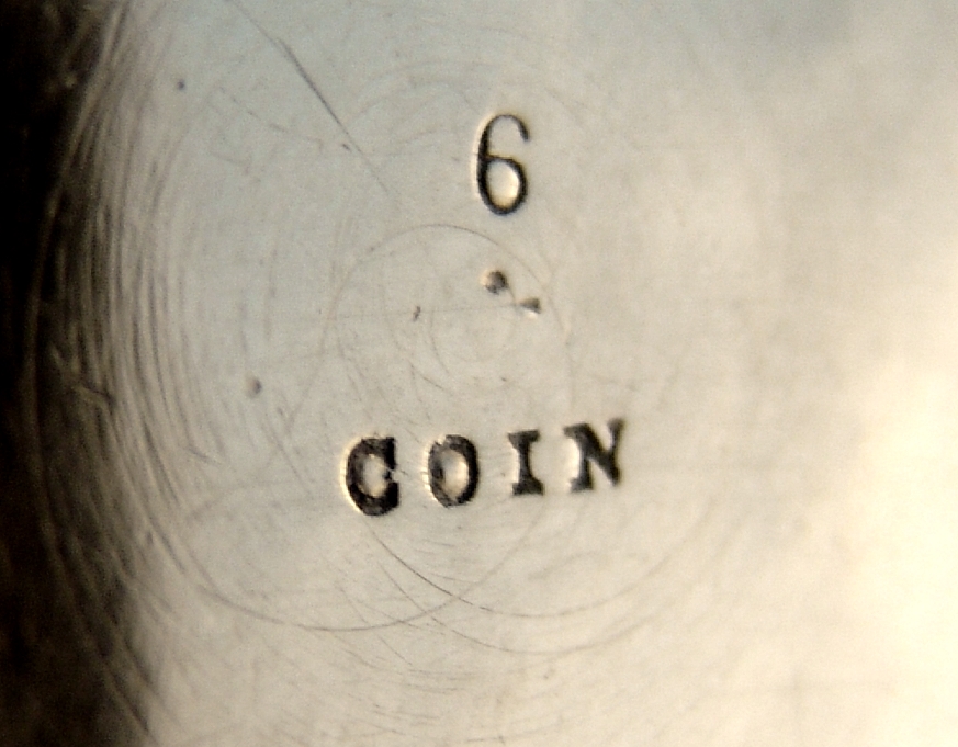 American Coin Silver Medallion Cup 1865