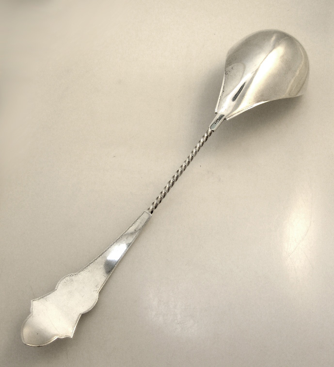 Medallion Coin Silver Soup Ladle 1865