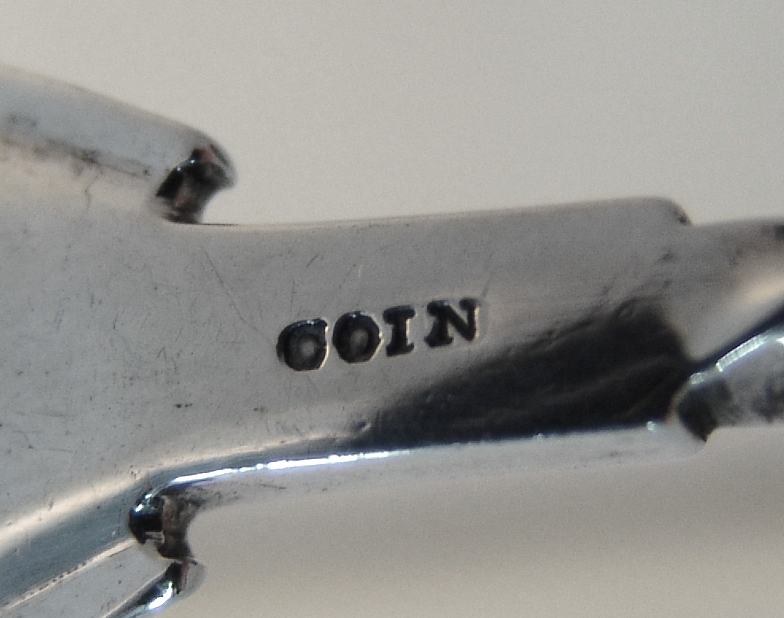 Medallion Coin Silver Soup Ladle 1865