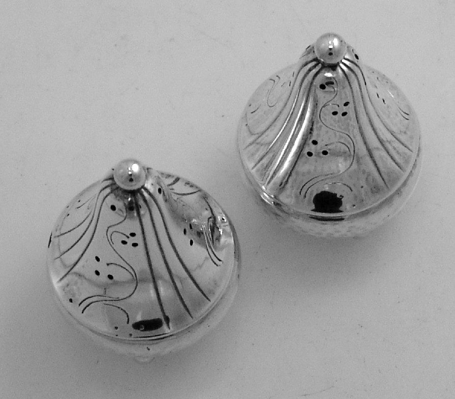 Georg Jensen Sterling Silver Salt and Pepper Shakers 1935