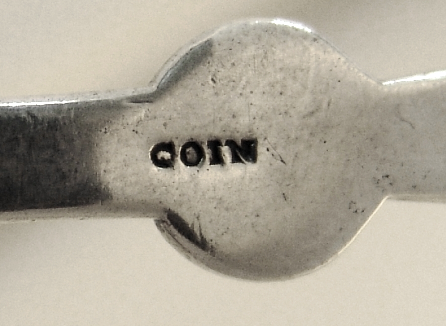 American Coin Silver Soup Ladle With Brite Cut Bowl and Applied Lily Handle 1865