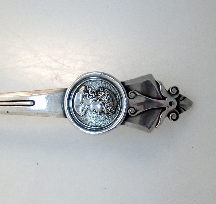 Gorham Medallion Pattern Sterling Punch Ladle 1864