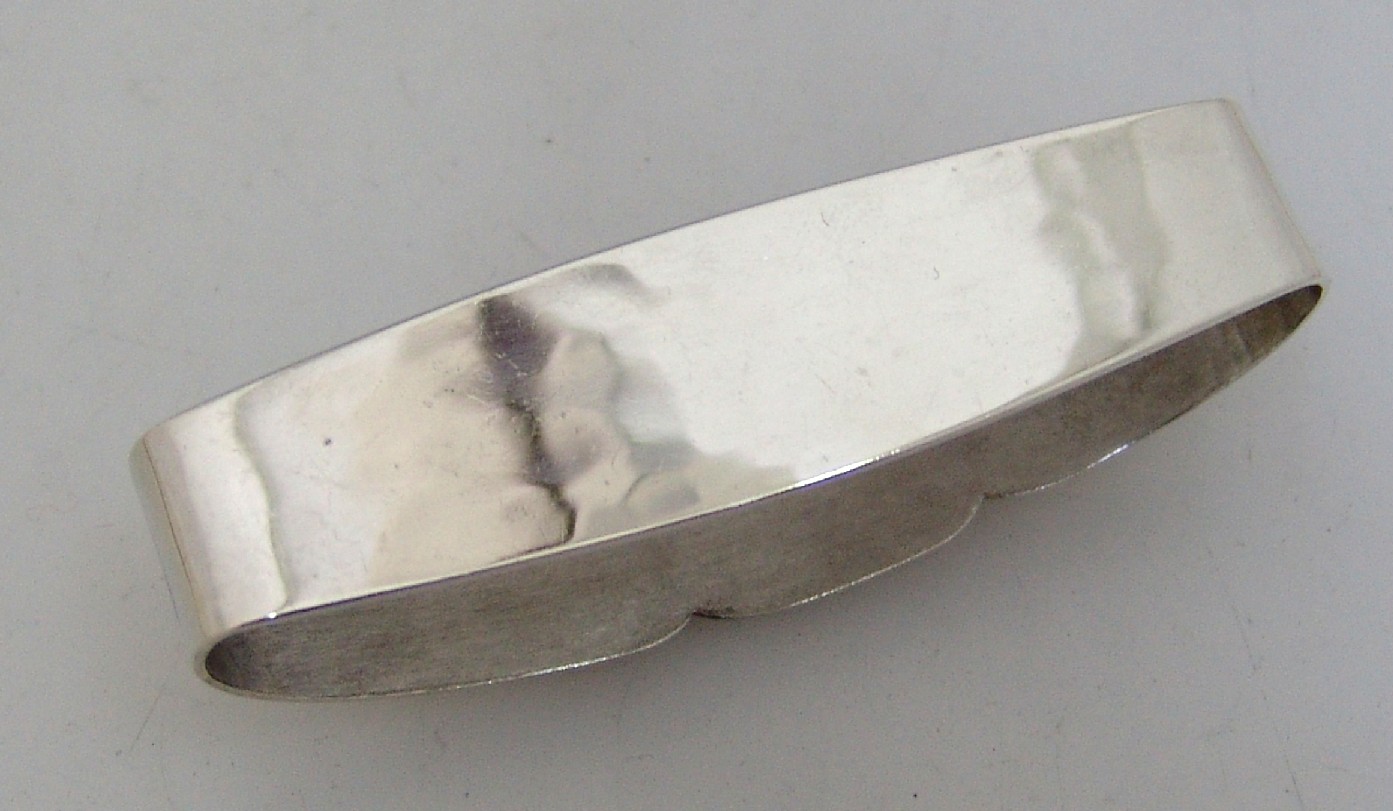 Arts and Crafts Napkin Ring Randahl Sterling Silver 1930