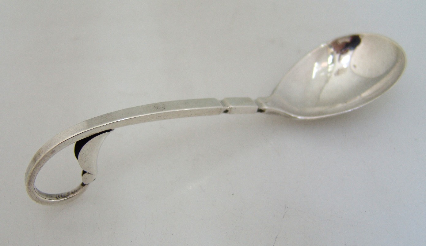 Porter Blanchard Arts and Crafts Sugar Spoon Sterling Silver 1940
