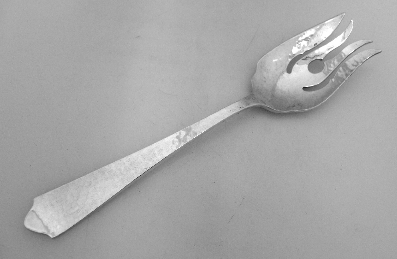 Arts and Crafts Serving Fork Chicago Art Silver Shop 1925