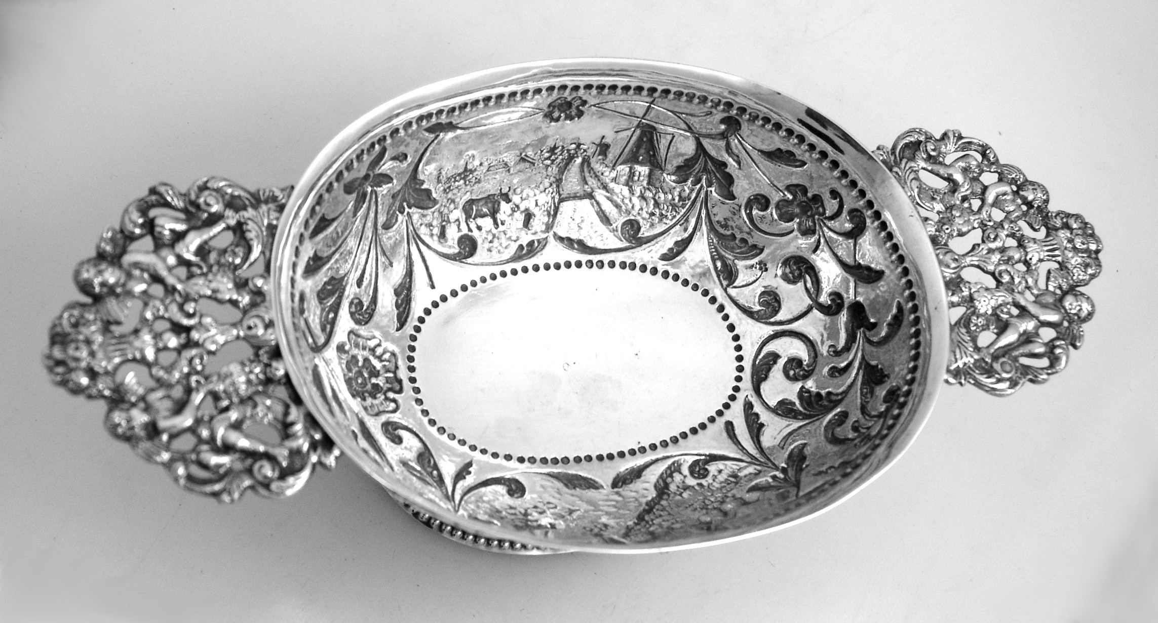 Dutch Brandy Bowl Pier van der Woude 1910 Sneek 833 Silver