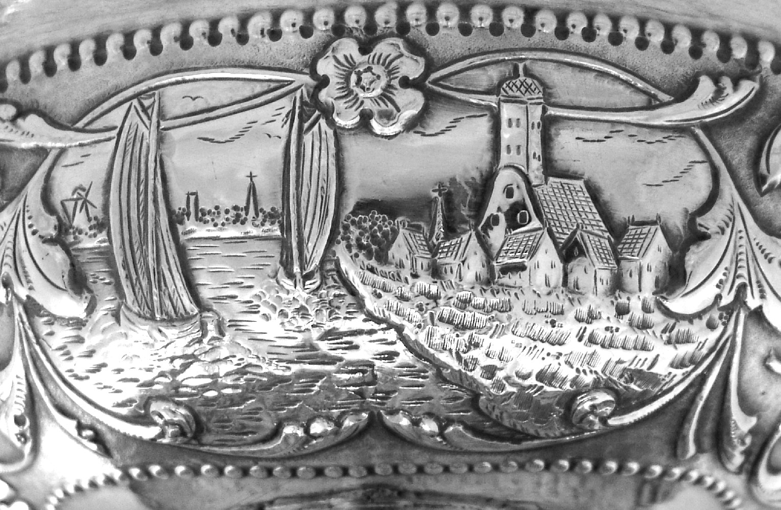 Dutch Brandy Bowl Pier van der Woude 1910 Sneek 833 Silver