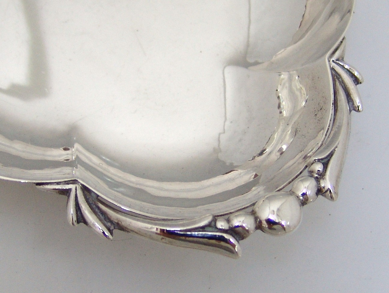 Cellini Arts and Crafts Style Silver Serving Bowl Chicago 1920 