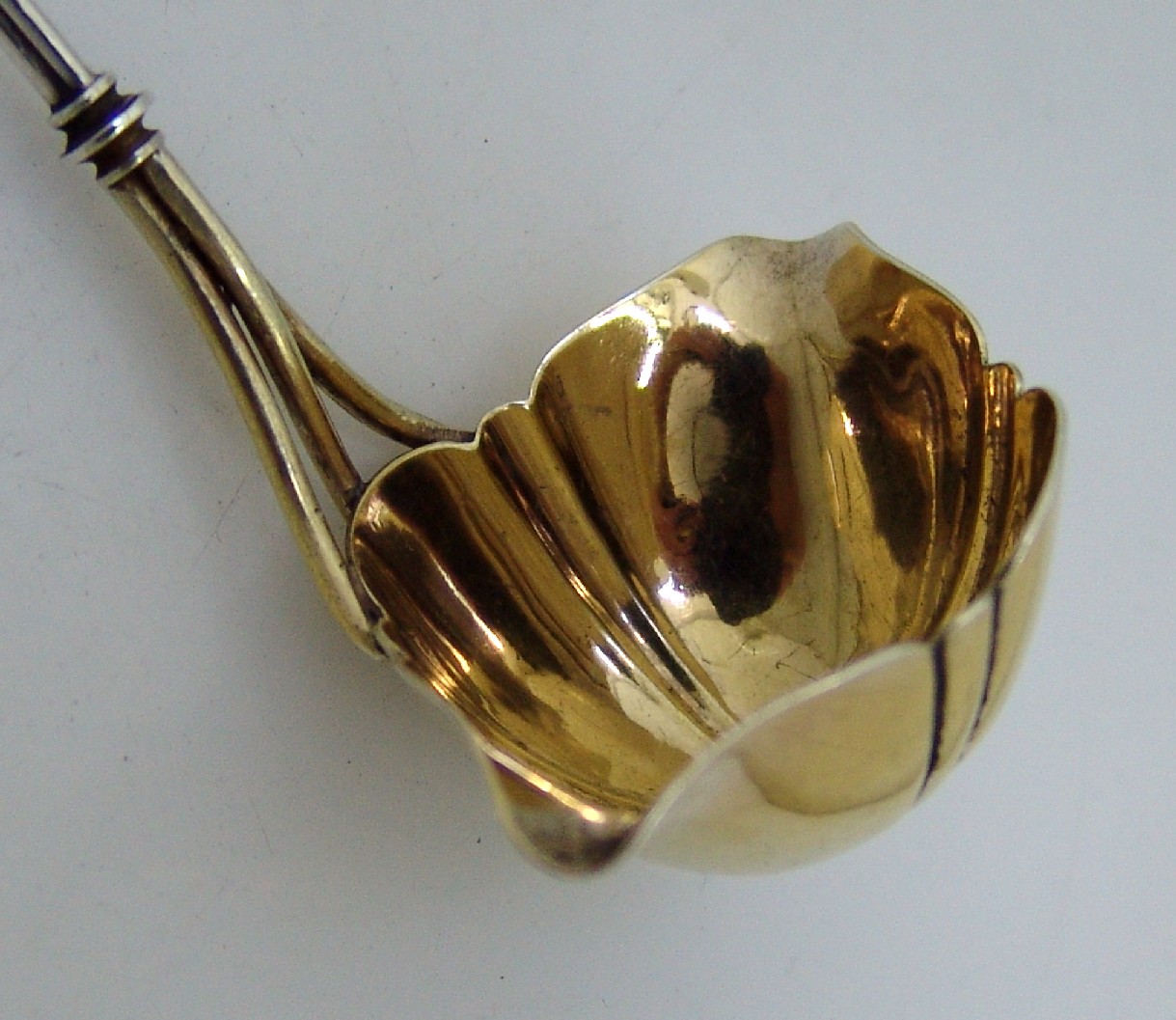 Figural Bird Peach Ladle Aesthetic Whiting 1870 Sterling Silver 