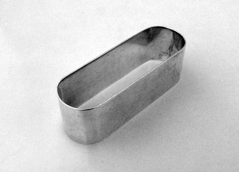Art Deco Oval Napkin Ring Gorham Sterling Silver Monogram R 1930