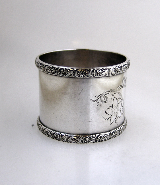 Coin Silver Napkin Ring 1880 No Mono