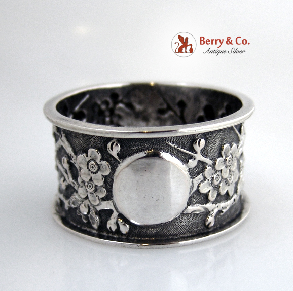 Chinese Export Sterling Silver Napkin Ring 1900