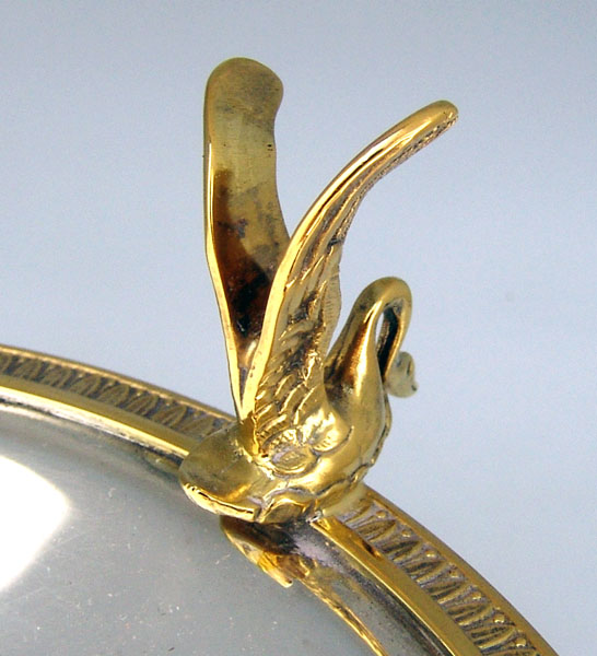 Art Deco Belgian Swan Centerpiece Bowl Delheid Freres Sterling Silver 1935
