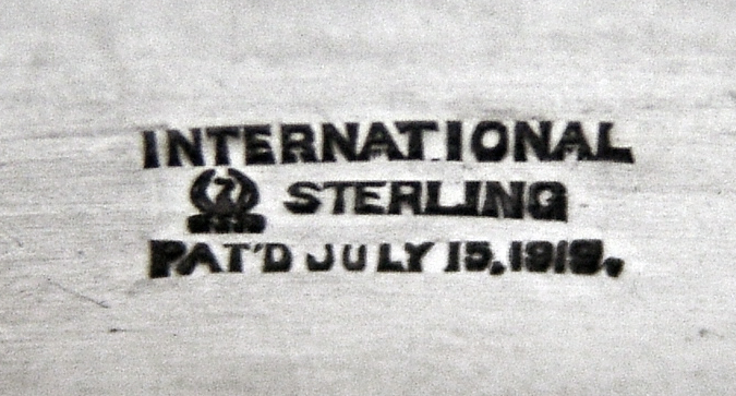 Alphabet Napkin Ring International Sterling Silver 1930