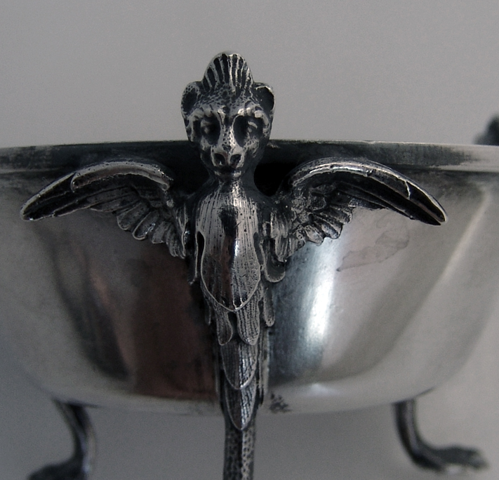 Chimera Open Salts Gorham Coin Silver 1860