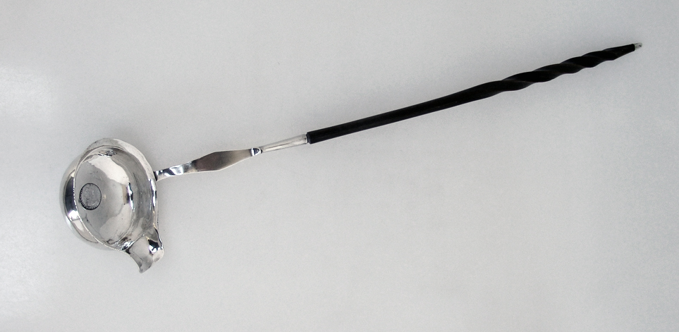Toddy Ladle 18th Century English Spanish Sterling Silver Whalebone
