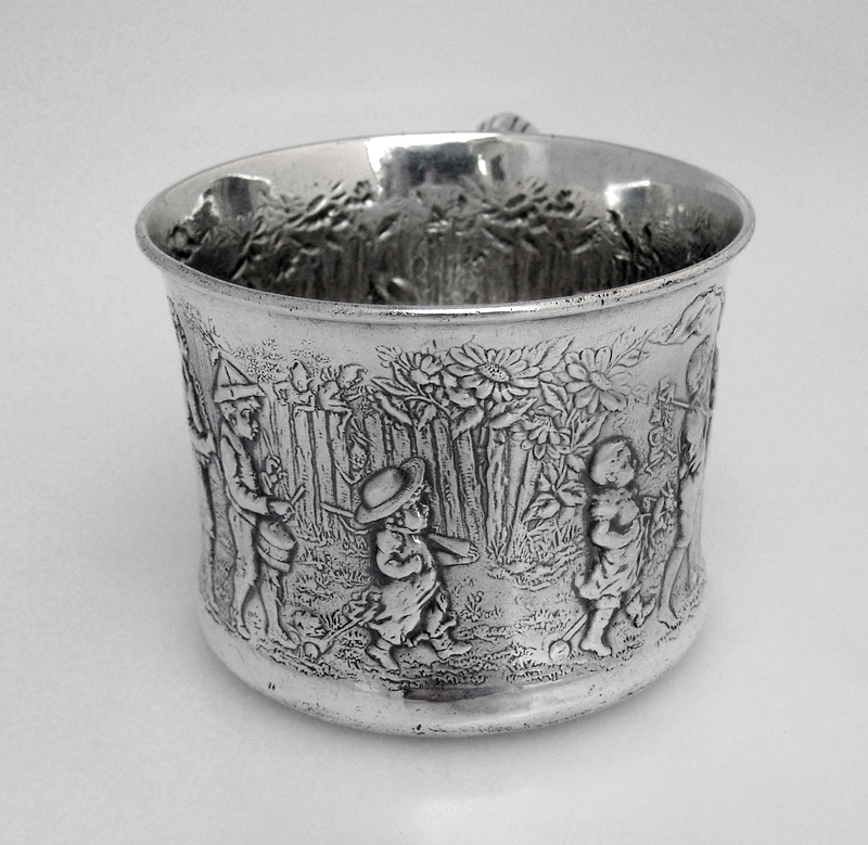Sterling Silver Follow The Leader Baby Cup Gorham 1904