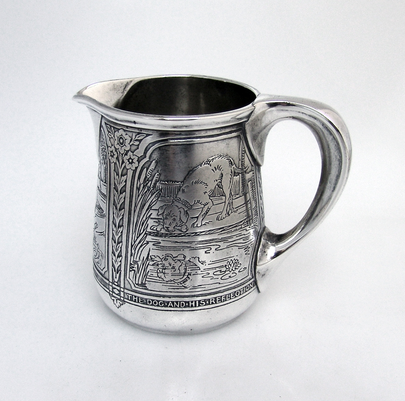Aesops Fables Creamer Blackinton Sterling Silver 1900 No Monograms