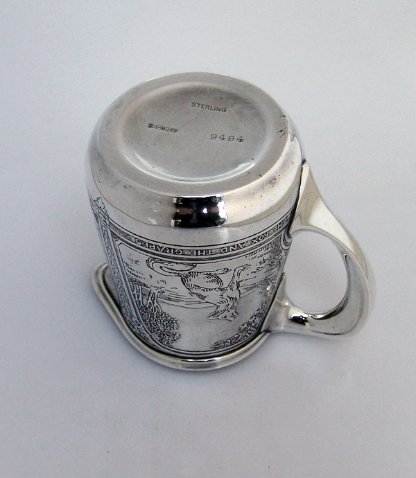Aesops Fables Creamer Blackinton Sterling Silver 1900 No Monograms