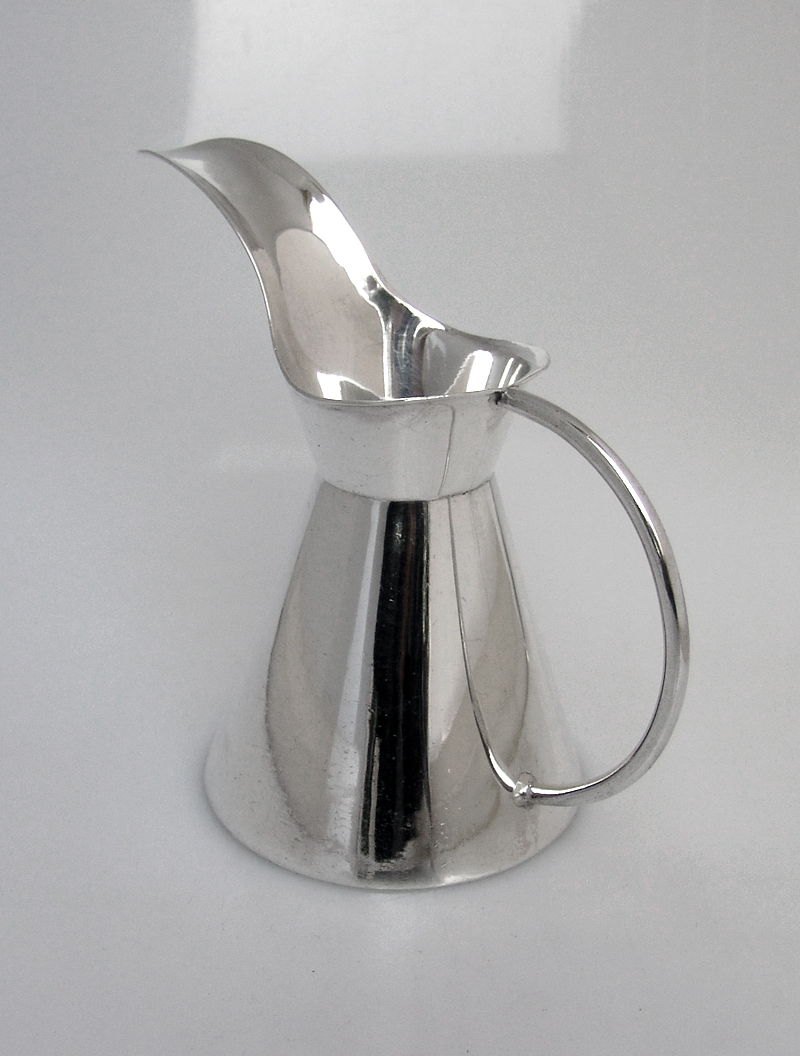 Art Moderne Pitcher Sanborns Sterling Silver 1960 No Monograms