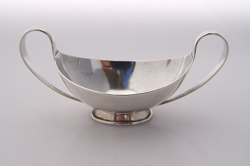 Arthur Stone Arts ans Crafts Salt Dishes Herbert Taylor 1910 Sterling Silver