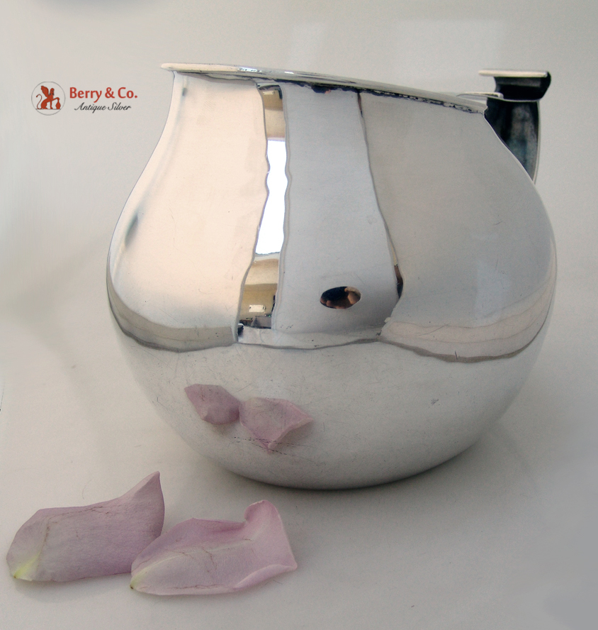Art Moderne Pitcher Mexican Sterling Silver 1960 