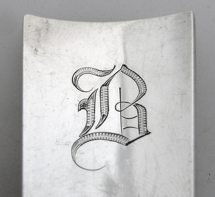 Serving Set Hand Made Hammered Zacho Los Angeles 1950 Monogram B