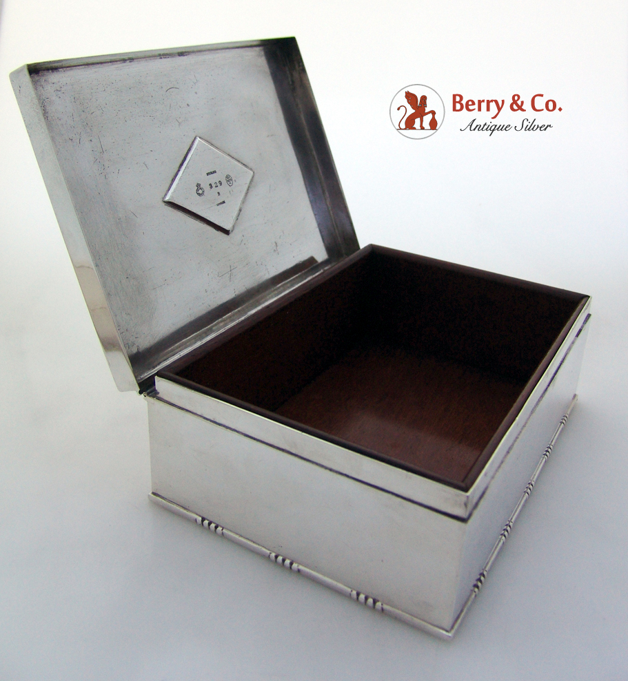 Jensen Dresser Box 529 Art Deco 1930 Sterling Silver