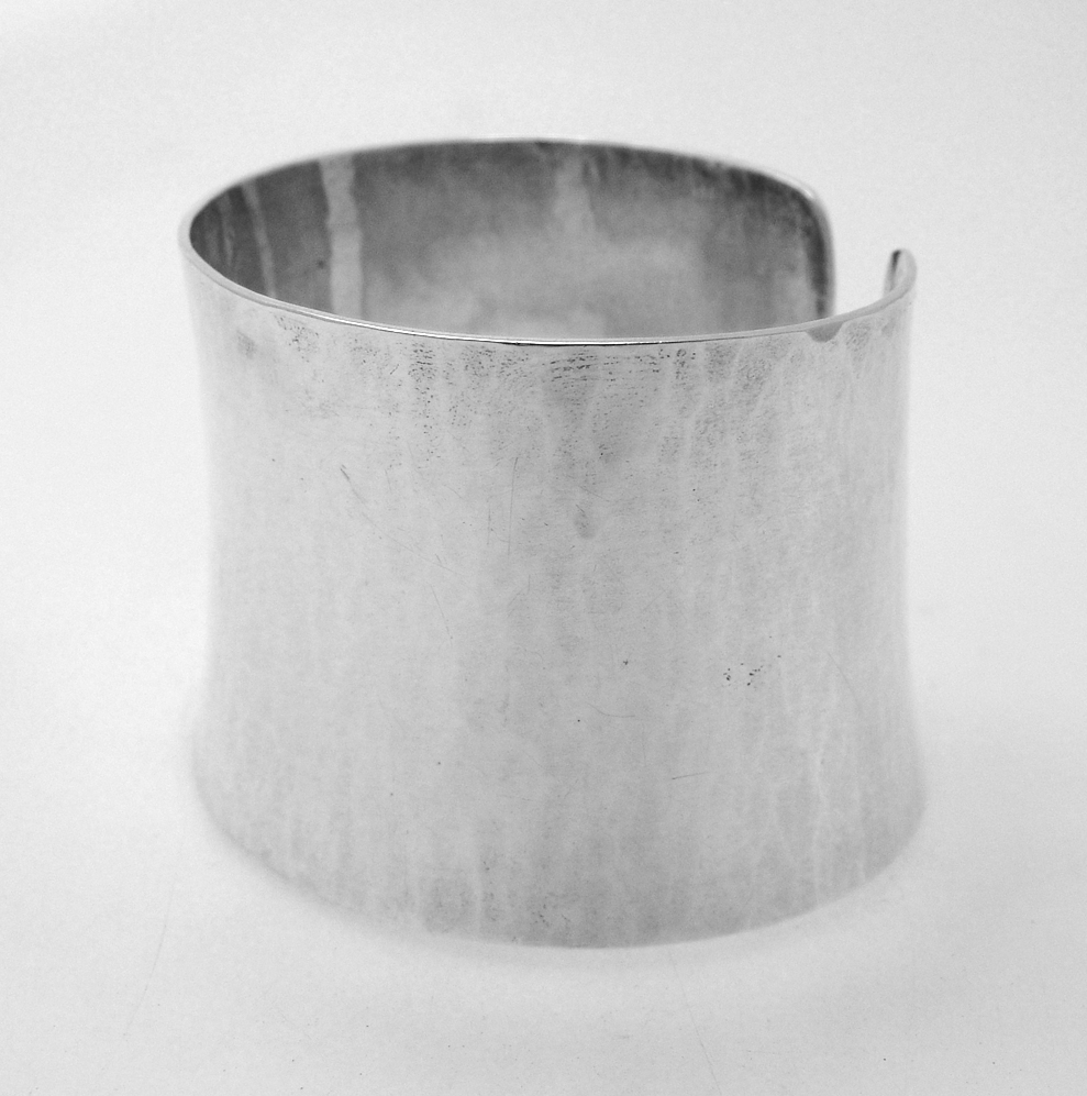Arts and Crafts Cuff Bracelet Kurt Jobst South African Sterling Silver 1950
