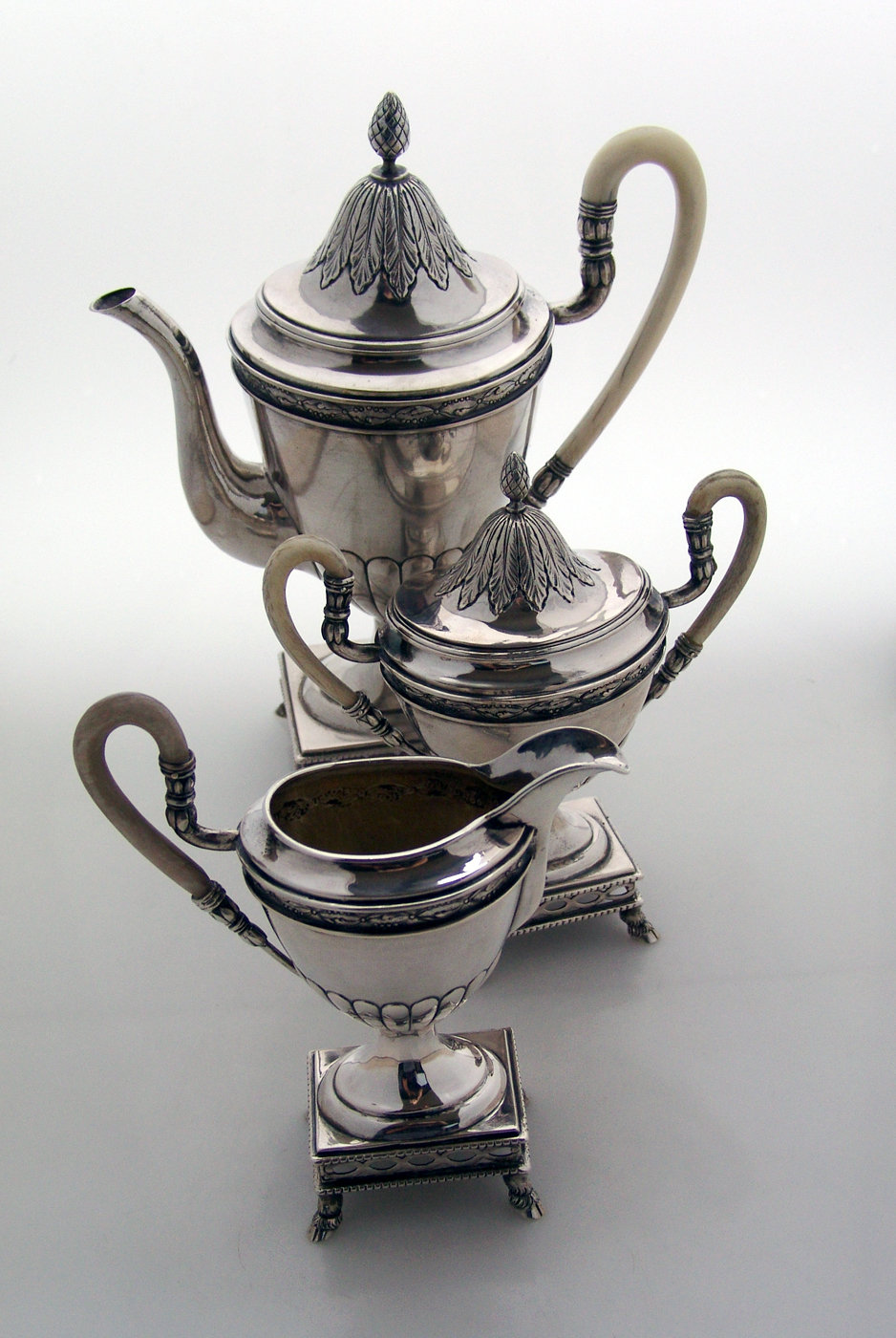 Coffee Set French Style Sterling Silver 1820 Austrian Import 1910