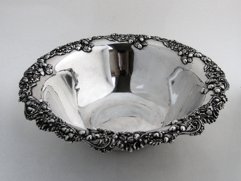 Acorn Bowl Sterling Silver 1900