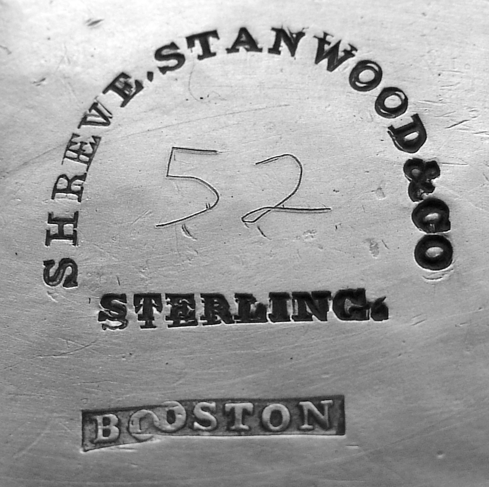  Ram&prime;s Head Teapot Shreve Stanwood Boston 1865 Sterling Silver Monogram CG 