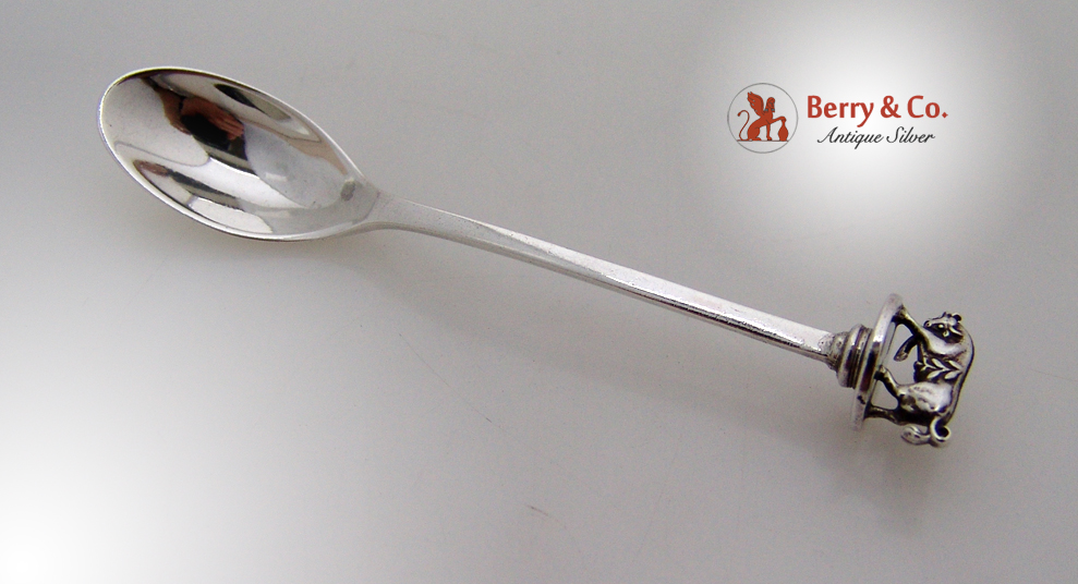 Figural Bull Demitasse Spoons Black Starr And Frost 1890