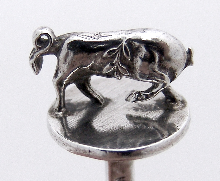 Figural Bull Demitasse Spoons Black Starr And Frost 1890
