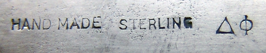  Arts and Crafts Hammered Napkin Ring Sterling Silver 1915 Monogram VWK
