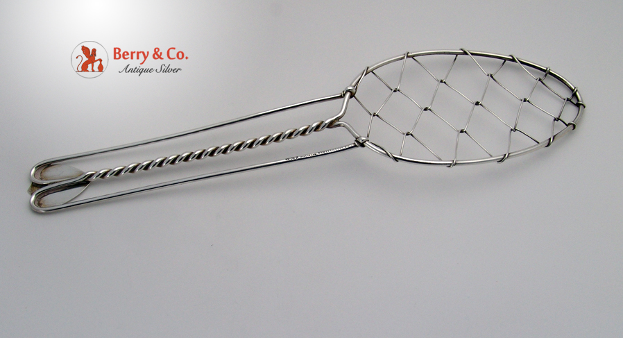 Wire Work Server Twist Handle Most Unusual Sterling Silver J E Caldwell 1890 