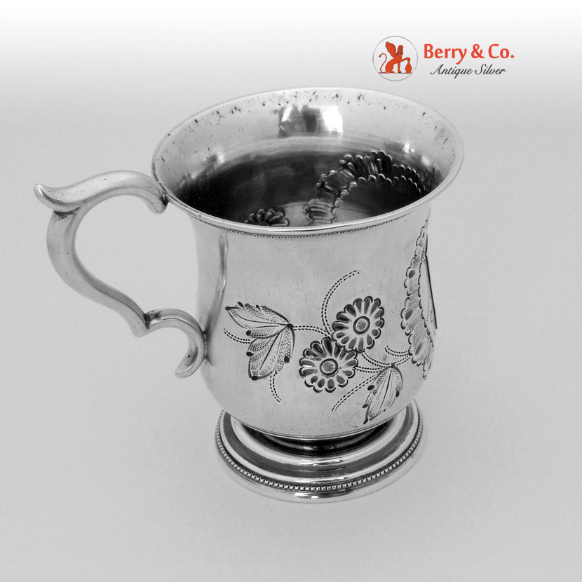Coin Silver Christening Cup Burrie 1860