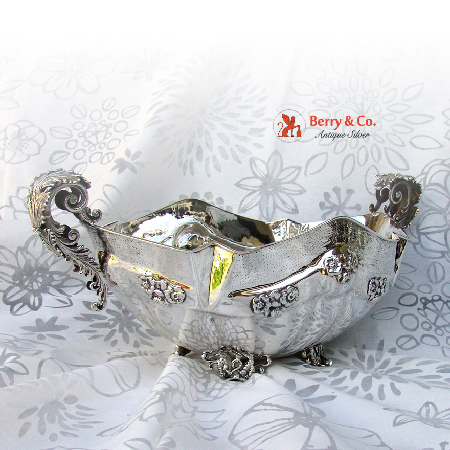 Huge Ornate Ceter Piece Bowl Hand Made Italy 1960