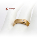 14K Gold Gentlemans Ring Diamond