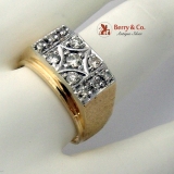 Masculine Diamond Ring 14K Yellow Gold 0.5 TCW VS2-SI1 I