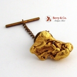 Large Gold Nugget Stick Pin