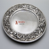 .Kirk Repousse Bread and Butter Plate Sterling Silver 1940