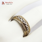 Braided Design Ring Band 14K Multi Color Gold