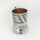 .Aesthetic Cup Coin Silver Vanderslice San Francisco CA 1860