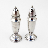 .Small Salt and Pepper Shakers 950 Sterling Silver