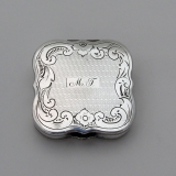 .19th Century Dutch Silver Engraved Peppermint Box Mono