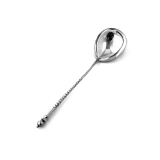 .Russian 84 Silver Sugar Spoon Engraved Bowl 1884 Moscow